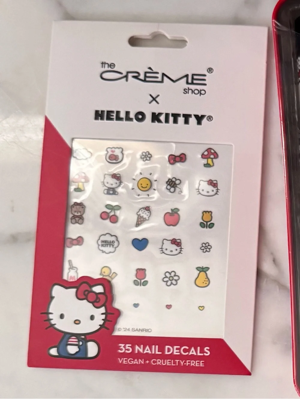 Hello Kitty Kids Colorful Lip Balm Set - Assorted Colors plus nail decals, party